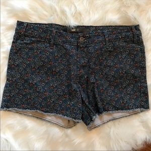 Levi’s denim floral print shorts